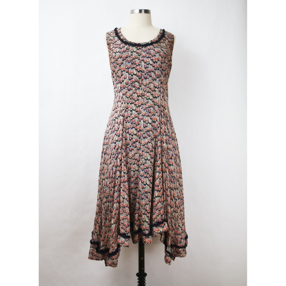 • Jigsaw • Patterned Silk Swing Dress